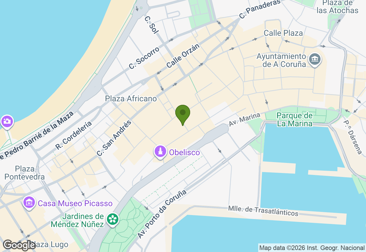 En el centro de A Coruña — C/Álvaro Cebreiro 5